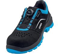 Uvex 2 Xenova, 9558 9558243 Scarpe Antinfortunistiche S1P Taglia: 43 Nero/Blu, 1 Pezzo. Unisex-Adulto EU