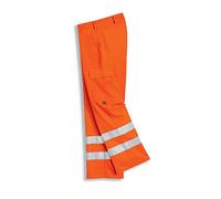 Uvex 8894 Pantaloni da Lavoro Alta visibilità Riflettente, Arancione