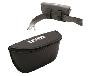 UVEX 9954.500 Nero Cerniera Occhiali Protettiva Custodia Astuccio Cintura Anello