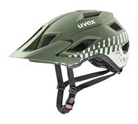 uvex access, casco MTB leggero unisex, regolazione individuale delle dimensioni, aerazione ottimizzata, moss green-white matt, 57-62 cm
