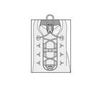 Uvex Accessori Elastici Lacci Chiusura Rapida - 95912 Nero Larghezza - 1 Paio