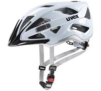 uvex active, casco tuttofare sicuro unisex, regolazione individuale delle dimensioni, ampliabile con luce a LED, cloud-silver, 52-57 cm