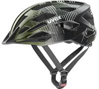 uvex air wing 2 cc - casco da bicicletta leggero per bambini - regolazione individuale della taglia - ventilazione ottimizzata - dark olive-black matt - 52-57 cm