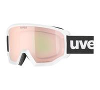 Uvex athletic CV - maschera da sci per adulti - categoria di filtro 2 - privo di appannamenti - white matt SL/rose-green - one size