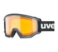 Uvex athletic LGL - maschera da sci per adulti - categoria di filtro 1 - privo di appannamenti - black dl yellow-clear - one size