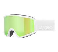 Uvex blast FM, maschera da sci Unisex adulto, white matt/green-clear, one size