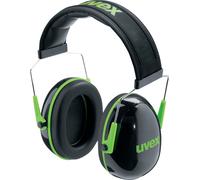 Uvex Capsula uditivarsprotezione K1 2600001 Nero, Verde Snr 28 Db (25020)-S