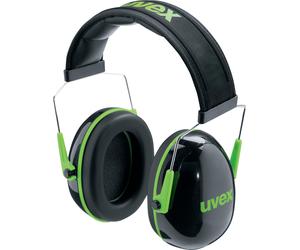 Uvex Capsula uditivarsprotezione K1 2600001 Nero, Verde Snr 28 Db (25020)-S
