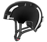 uvex city 4 Mini me, casco da città leggero unisex, con luce a LED integrata, regolazione individuale delle dimensioni, black-white, 58-61 cm