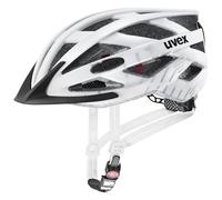uvex city i-vo, casco da città leggero unisex, con luce a LED integrata, regolazione individuale delle dimensioni, white, black matt, 56-60 cm, white - black matt, 2024