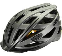 uvex city i-vo MIPS, casco da città leggero unisex, sistema MIPS, con luce a LED integrata, titan matt, 52-57 cm