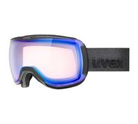 Uvex downhill 2100 V - maschera da sci per adulti - fotocromatico - privo di appannamenti - black m. dl/blue-cl - one size