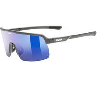 Uvex dyrt - occhiali sportivi per adulti - forte protezione UV - 100% protezione UVA, B, C - smoke gray matt/blue mirror - one size