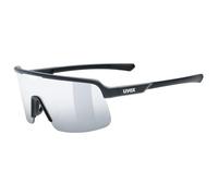 uvex dyrt - occhiali sportivi per adulti - forte protezione UV - 100% protezione UVA, B, C - black matt/silver mirror - one size