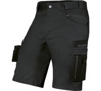 Uvex Echor - Pantaloni da lavoro corti da uomo, pantaloncini da lavoro, pantaloni cargo con elastico in vita, Nero , 64 Kurz