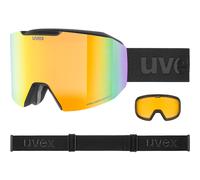 Uvex Evidnt ATTRACT S black matt / mirror rainbow + lente di ricambio 25/26