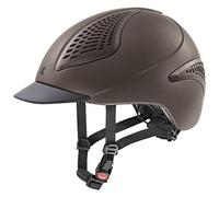 uvex exxential II, casco da equitazione leggero unisex, regolazione individuale delle dimensioni, ventilazione ottimale, mocca matt, 52-55 cm