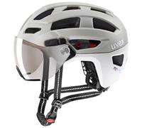 Uvex finale visor, casco da bici, grigio chiaro/bianco 52-57cm Sand-White Matt