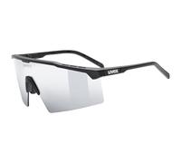 uvex flowline - occhiali sportivi per adulti - 100% protezione UVA, B, C - privo di appannamenti - black matt/mir.silver - one size