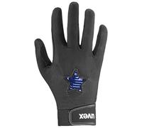 Uvex glamstar, guanti da equitazione flessibili per bambini, robusti, ottimo grip, black-blue, 7