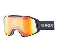 Uvex gravity FM - maschera da sci per adulti - categoria di filtro 1 - privo di appannamenti - black matt dl/rainbow-ye - one size