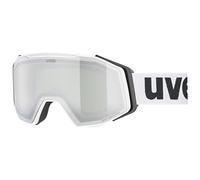 uvex gravity FM, maschera da sci Unisex adulto, white matt/silver-green, one size