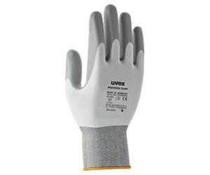 Uvex - Guanto in poliuretano espanso, Misura 10, Bianco/Grigio, 1 Paio