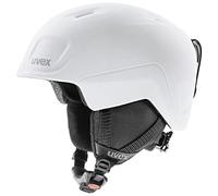 Uvex Heyya Pro, Casco da Sci Leggero per Bambini, Regolazione Individuale delle Dimensioni, Aerazione Ottimizzata, White-Black Matt, 51-55 cm