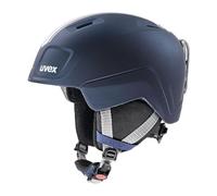 uvex heyya pro, casco da sci leggero per bambini, regolazione individuale delle dimensioni, aerazione ottimizzata, race midnight, silver matt, 54-58 cm