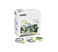 Uvex Hi-Com Cord Earplugs Grn Pk100 NUOVO