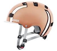 uvex hlmt 5 bike pro chrome, casco da città robusto unisex, regolazione individuale delle dimensioni, aerazione ottimizzata, rosé chrome, 55-58 cm