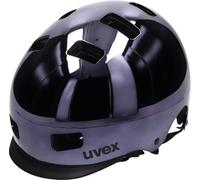 uvex hlmt 5 bike pro chrome, casco da città robusto unisex, regolazione individuale delle dimensioni, aerazione ottimizzata, gunmetal chrome, 58-61 cm
