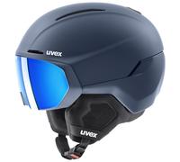 Uvex Horizon CV Visor, casco da sci con visiera, blu 55-59cm Dusk Blue Matt