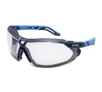 uvex i-5 9183180 Occhiali di protezione incl. Protezione raggi UV Blu, Grigio
