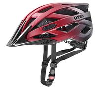 uvex i-vo cc, casco tuttofare leggero unisex, regolazione individuale delle dimensioni, ampliabile con luce a LED, red black, 56-60 cm