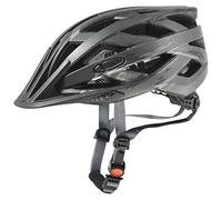 uvex i-vo cc, casco tuttofare leggero unisex, regolazione individuale delle dimensioni, ampliabile con luce a LED, black-smoke matt, 52-57 cm