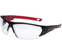 Uvex i-works Occhiali di protezione design sportivo, lente panoramica trasparente, trattamento antiappannamento, antigraffio, protezione UV-400, senza metallo, EN 166 EN 170