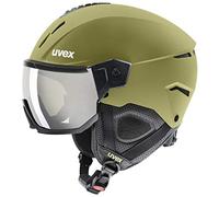 uvex instinct visor, casco da sci robusto unisex, con visiera, regolazione individuale delle dimensioni, crocodile matt, 53-55 cm