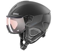 Uvex Instinct Visor Pro V, casco da sci con visiera, nero 59-61cm Black Matt