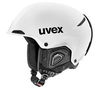 uvex Jakk+ IAS, casco da sci robusto unisex, regolazione individuale delle dimensioni, aerazione ottimizzata, white matt, 59-62 cm