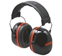 Uvex Cuffia antirumore K30 2630030 – 36 dB pieghevole nero/rosso