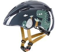 uvex kid 2 - casco bicicletta leggero per bambini - regolazione individuale delle dimensioni - fodera interna lavabile - dino world - 46-52 cm