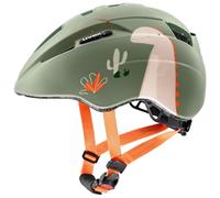 uvex kid 2 cc - casco bicicletta leggero per bambini - regolazione individuale delle dimensioni - ampliabile con luce a LED - sage green dino matt - 46-52 cm