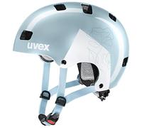 uvex kid 3, casco da ciclismo robusto per bambini, regolazione individuale delle dimensioni, aerazione ottimizzata, cloud-white, 55-58 cm