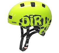 uvex kid 3, casco da ciclismo robusto per bambini, regolazione individuale delle dimensioni, aerazione ottimizzata, lime-grey, 51-55 cm
