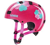 uvex Kid 3, Casco Infantil Robusto, Ajuste de Talla individualizado, ventilación optimizada, Pink Flower, 51-55 cm