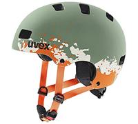uvex Kid 3 CC, Casco Infantil Robusto, Ajuste de Talla individualizado, ventilación optimizada, Moss Green, Sand Matt, 55-58 cm