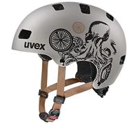 uvex kid 3 cc - robusto casco da ciclismo per bambini - regolazione individuale delle dimensioni - aerazione ottimizzata - oak brown-octopus matt - 55-58 cm