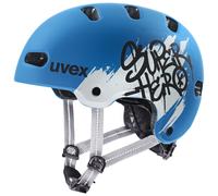 Uvex Kid 4 Style, casco da bici, junior, blu 51-55cm Super Hero Blue Matte