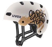 Uvex Kid 4 Style, casco da bici, junior, grigio 51-55cm Warm Grey